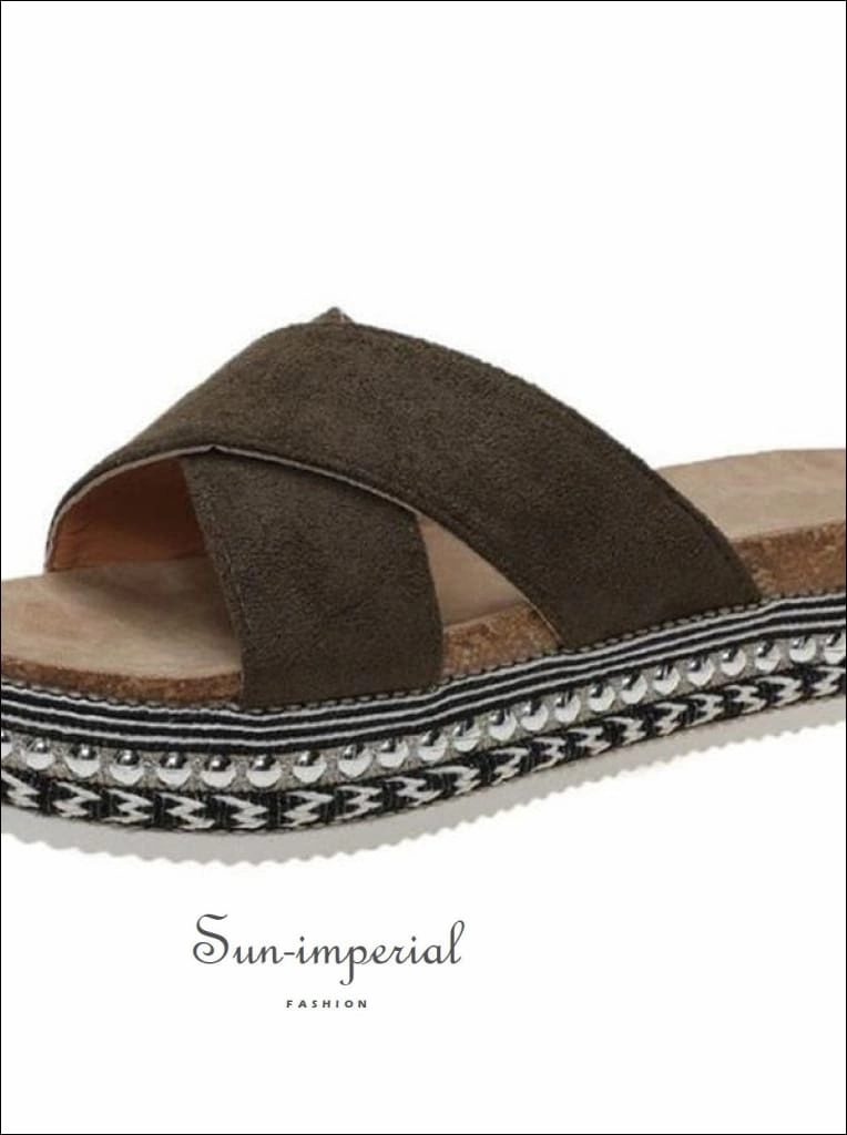 Women Red Summer Open Toe Platform Casual Slippers Ladies Outdoor Flip Flops X Shape Toehold Flip Flops