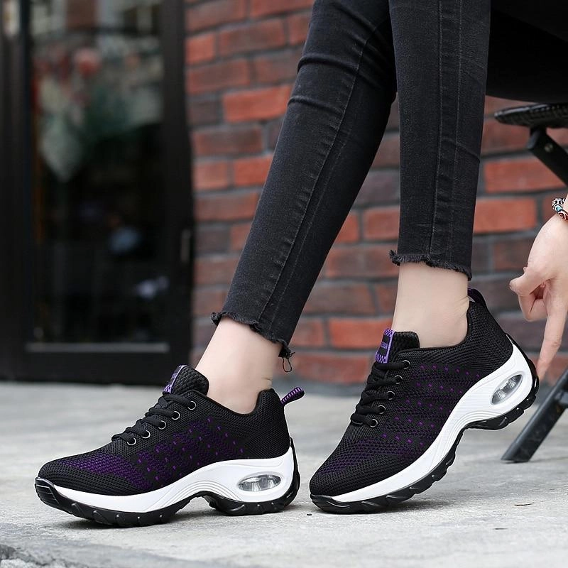 Women's air cushion mesh sneakers running shoes outdoor casual walking shoes Ash Sock Sneakers