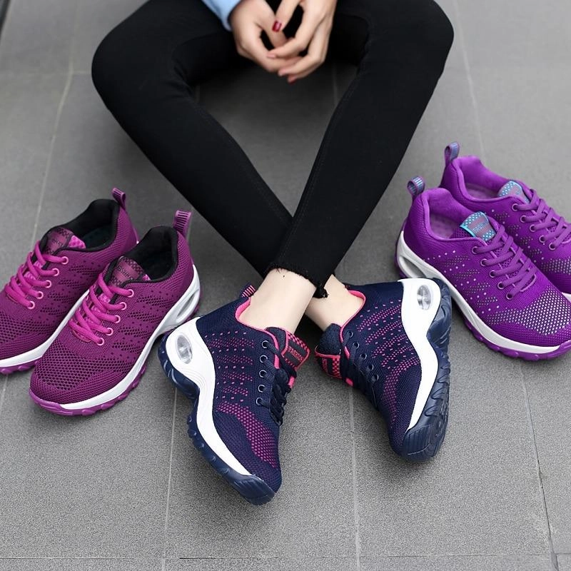 Women's air cushion mesh sneakers running shoes outdoor casual walking shoes Sneakers Janesville
