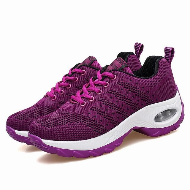 Ugg High Top Sneakers Women's air cushion mesh sneakers running shoes outdoor casual walking shoes