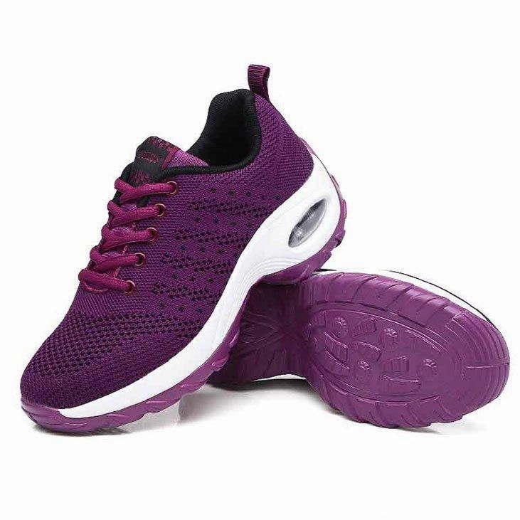 Running Sneakers For Wide Feet Women's air cushion mesh sneakers running shoes outdoor casual walking shoes