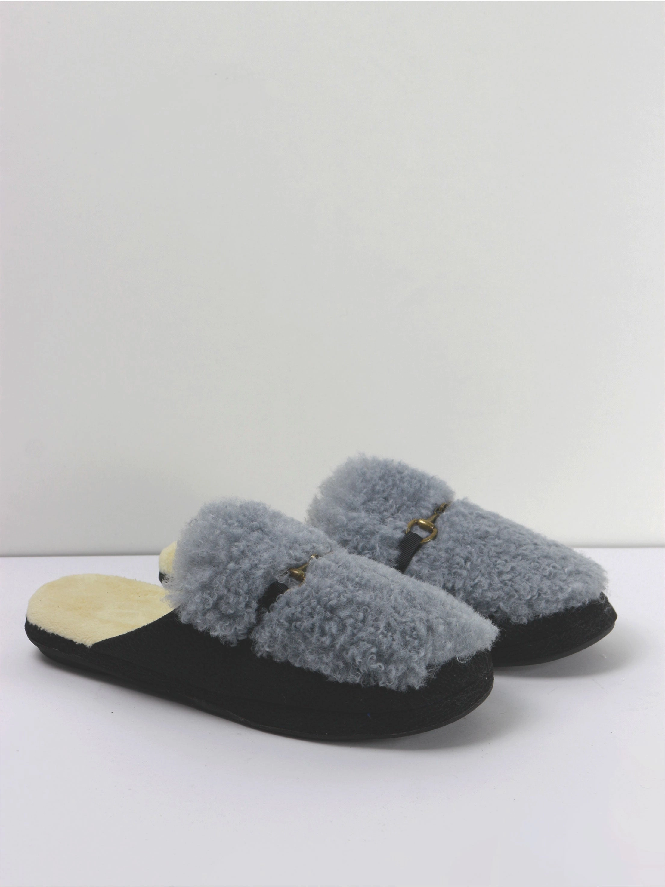 Women's Anti Skid Rubber Sole Slippers,Black/Blue Sweat Slippers