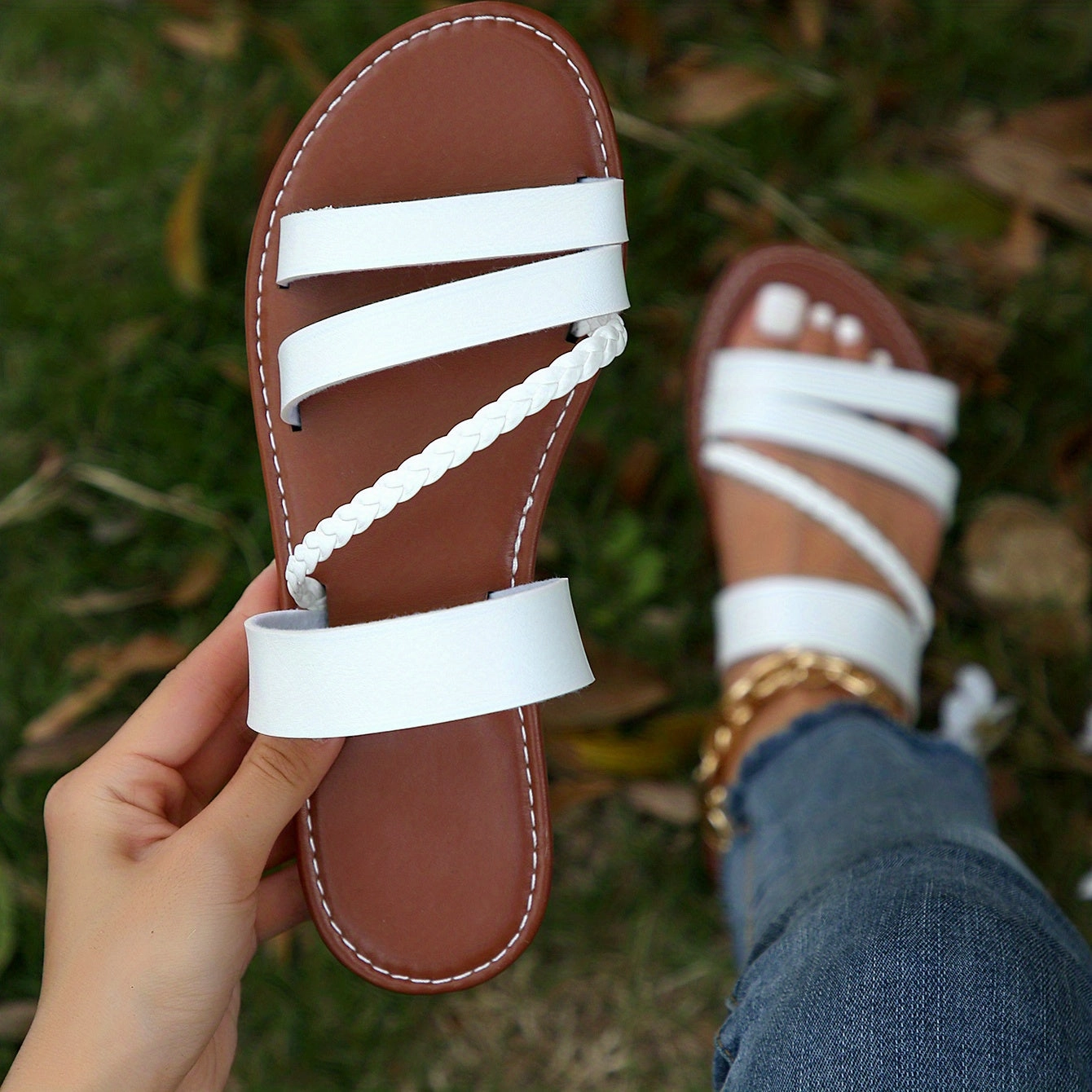 Types Of Shoes Casual Women's Casual Flat Slide |  Open Toe Slip On Shoes