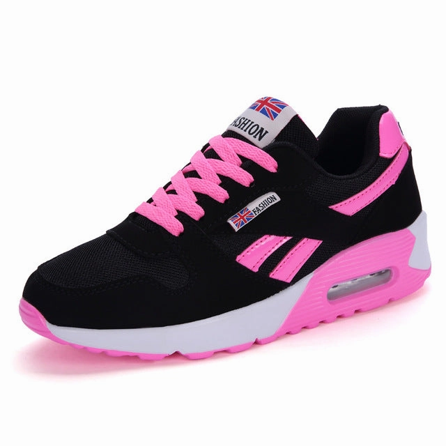 Light Stability Running Shoes Women shoes 2018 breathable thick bottom air cushion women running shoes sneakers ladies outdoor light sport shoes