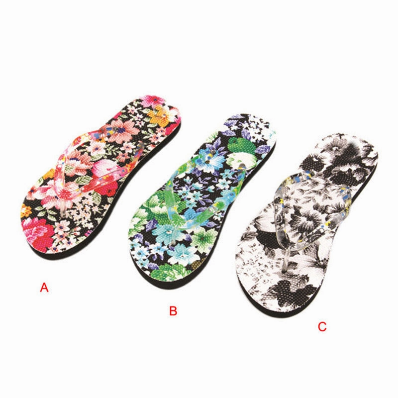 Best Way To Clean Rubber Flip Flops women Shoes Flat slipper Women's Sals Flowers Comfort Platform Flip Flops slippers home woman shoes