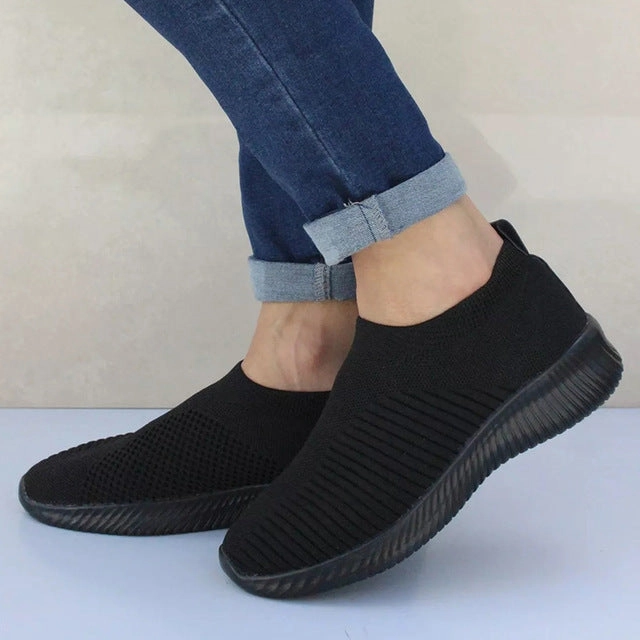 Penny Loafers Business Casual Women Shoes Knitting Sock Sneakers Women Spring Summer