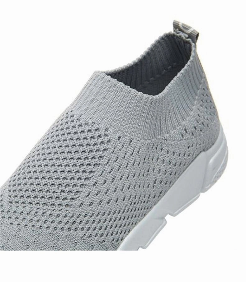 Women Shoes Sneakers Women Shoes Breathable Flyknit White Sneakers Slip On Knit Sneakers