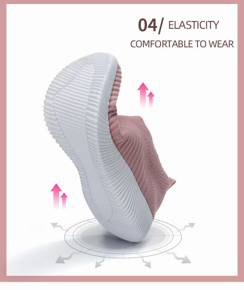 Cushioned Loafers Women Sneakers Slip On Flats Shoes Women Loafers Walking Flat Women Vulcanized Shoes