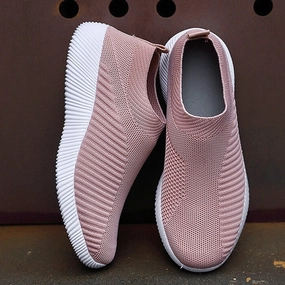 Flat Low Heel Shoes Women Vulcanized Shoes High Quality Women Sneakers Slip On Flats Shoes Women Loafers Plus Size 42 Walking Flat