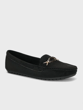 Flats Casual Shoes Womens "VIRAZ" Buckled Casual Moccasins