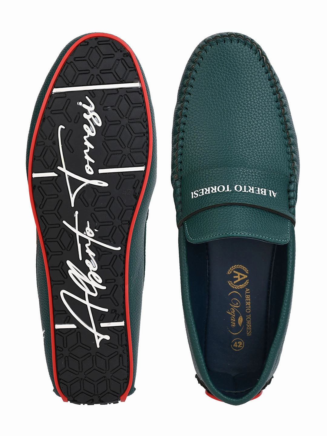 Alberto Torresi Branded Silicon Sole Loafer Liberty Flat Shoes