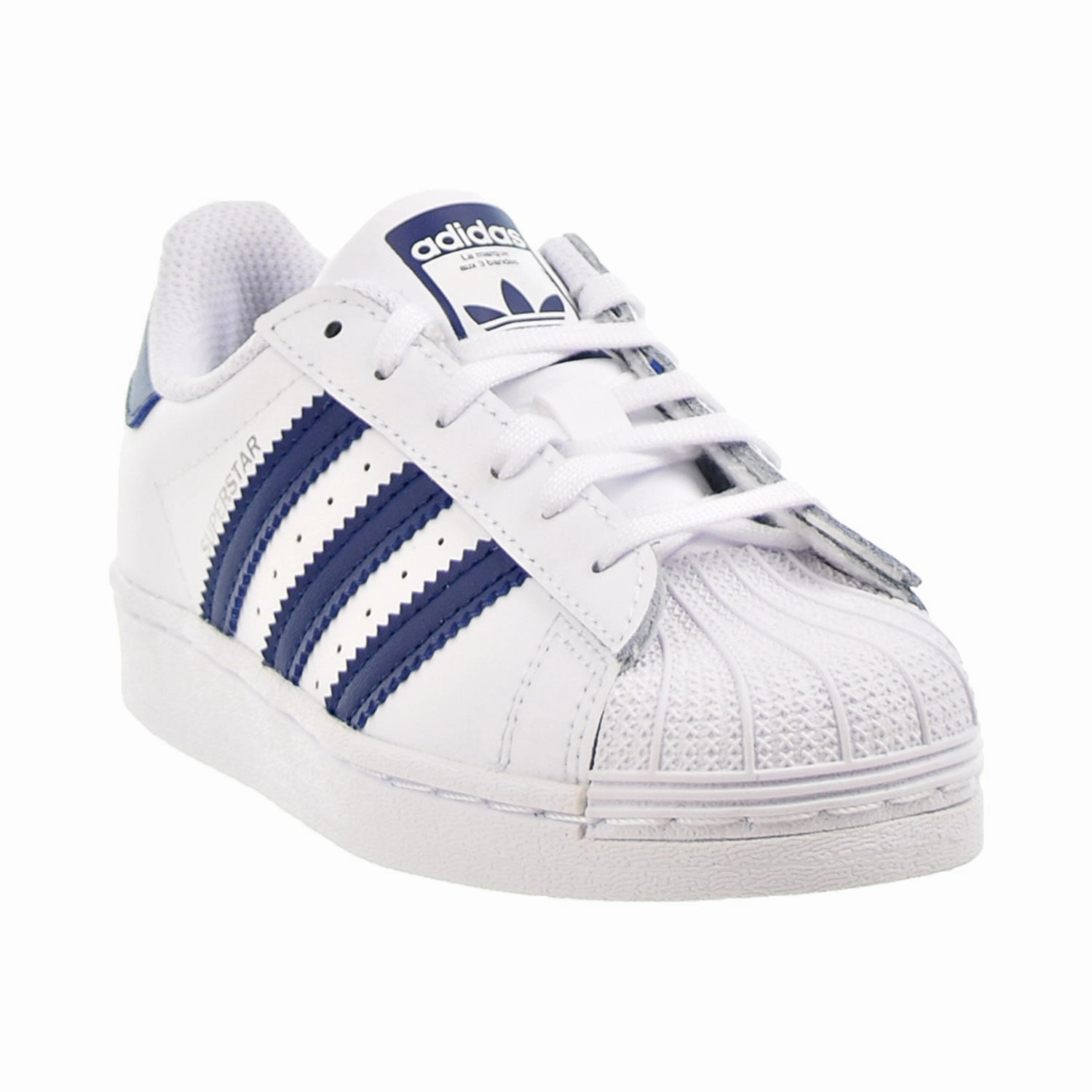 Adidas Indoor Soccer Shoe Adidas Superstar C Little Kids' Shoes Footwear White-Night Sky-Footwear White