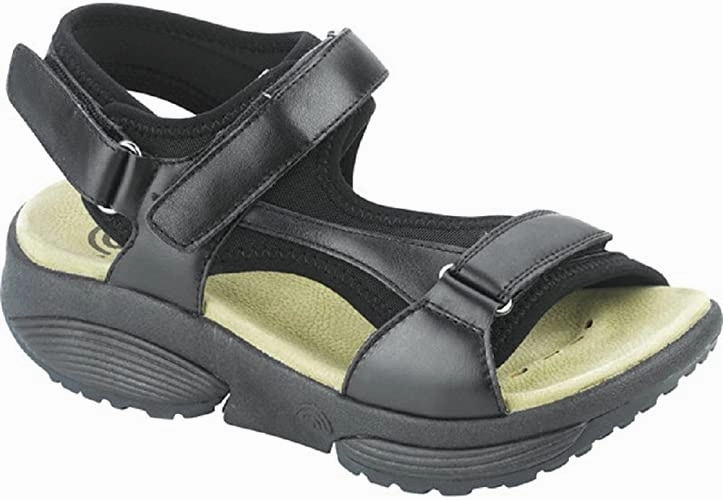 Myles Sandals Xsensible Men's Phobos Stretch Walker Sandals- Black