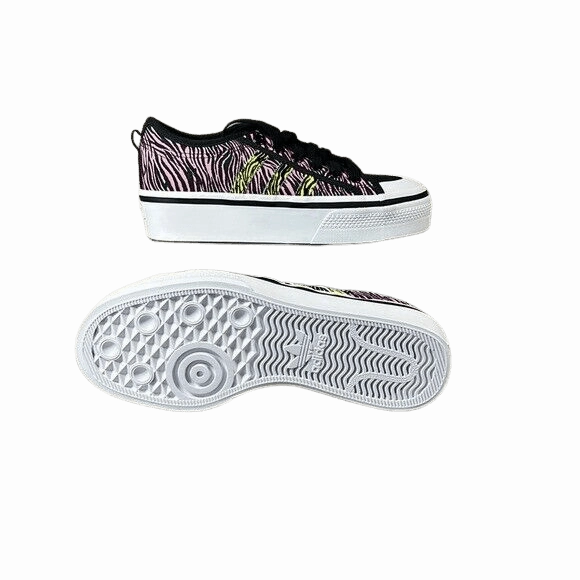 Adidas Nizza Platform Shoes 'Bliss Pink Zebra' Women's Shoes Street Soccer Shoes Adidas
