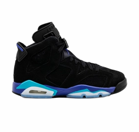 Nike Kids' Jordan 6 Retro Aqua Shoes - Black / Bright Concord / Aquatone Asics Gel-tactic 12 Indoor Sport Shoe