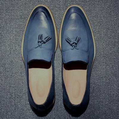 Spd Flat Shoes Men Loafers Genuine Leather Casual Shoes Men Flats Oxford Shoes For Men Driving Shoes EPP165